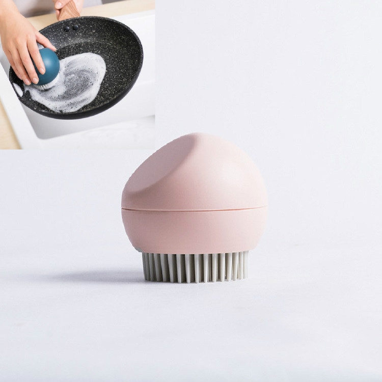 Spherical Stand Pot Brush Kitchen Silicone Cleaning Brush Household Decontamination Brush