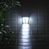 6 LEDs Outdoor IP65 Waterproof Energy Saving Solar Powered LED Wall Lamp Security Light, White Light, Warm Light