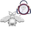 5 PCS Luggage Metal Bee Decorations