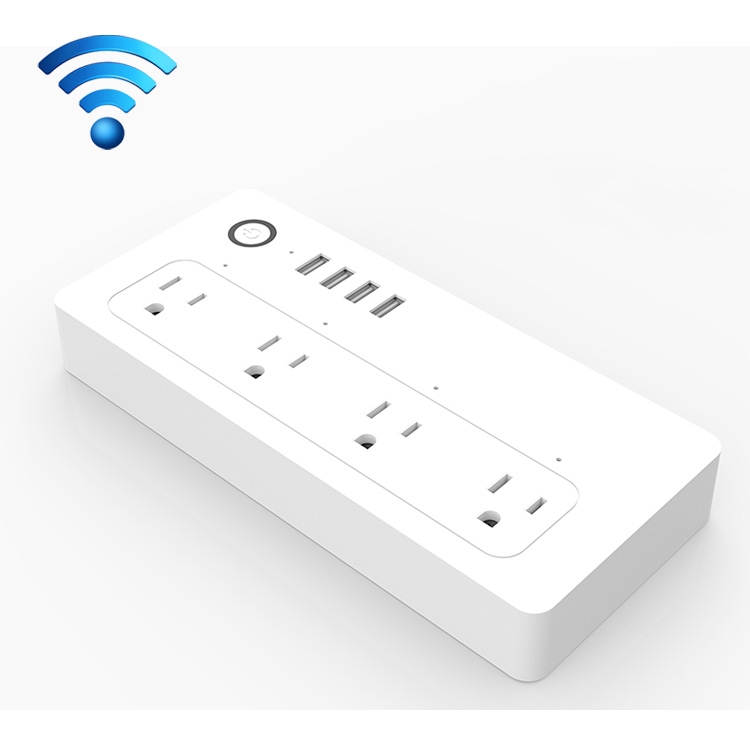 XS-A24 WiFi Smart Power Plug Socket Wireless Remote Control Timer Power Switch with USB Port, Compatible with Alexa and Google Home, Support iOS and Android, US Plug