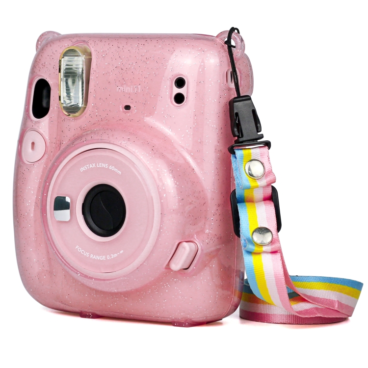 Glitter Power Crystal Case with Strap for FUJIFILM Instax mini 11