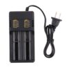 MS-282AX 2-Slot Lithium Battery Charger For 18650 / 26650 / 14500 / 16340 / 18500 Lithium Batteries, US Plug