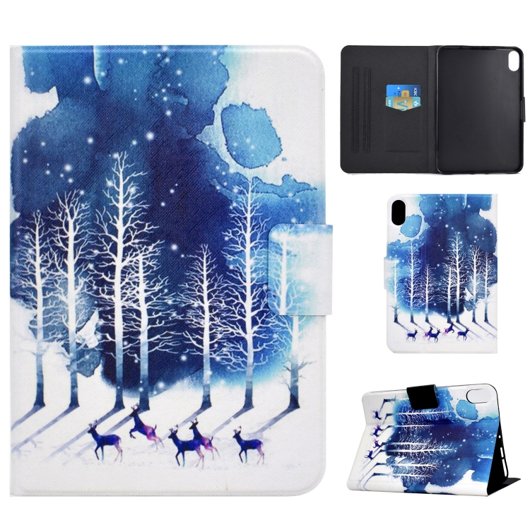 Electric Pressed Smart Leather Tablet Case