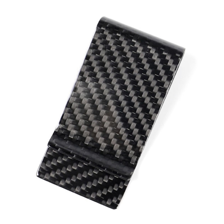 Car Carbon Fiber Card Holder Wallet Credit Card Clip