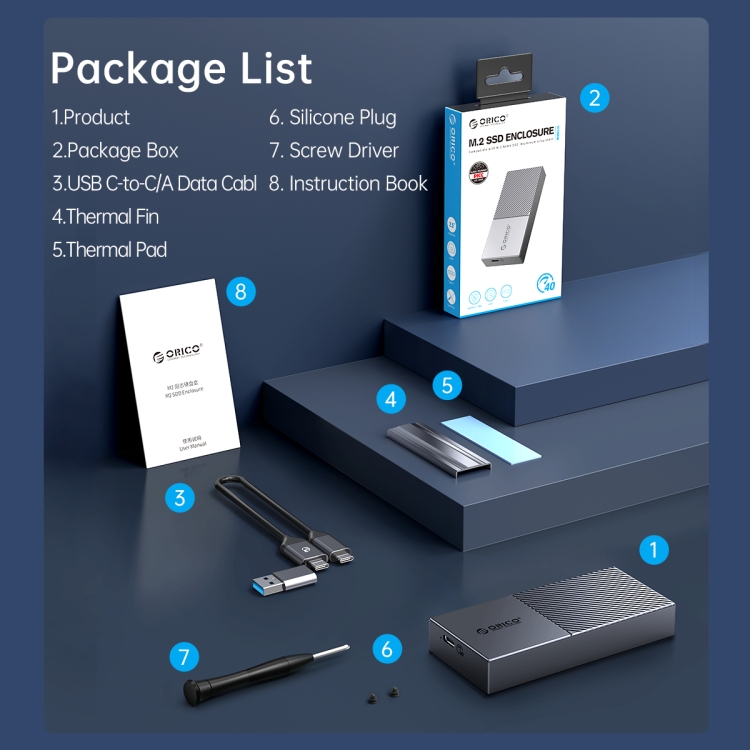 ORICO 20Gbps Gen2x2 Type-C NVMe SSD Enclosure Buy