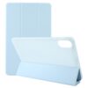 Solid Color 3-folding Leather Tablet Case