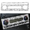 For Chevrolet Corvette C6 2005-2013 Car Aircondition Button Diamond Decorative Sticker, Left Drive