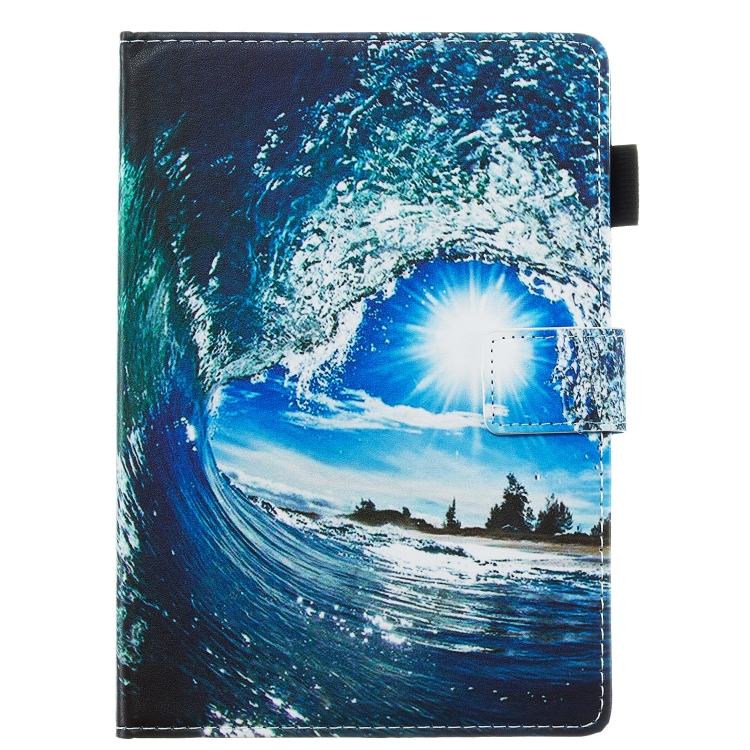 Flat Texture Flat Leather Case with Card Slot & Wallet & Holder & Sleep / Wake-up Function