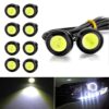 10pcs 23mm 1.5W DC12V Motorcycle Eagle Eye Light Double Lens Strobe Light