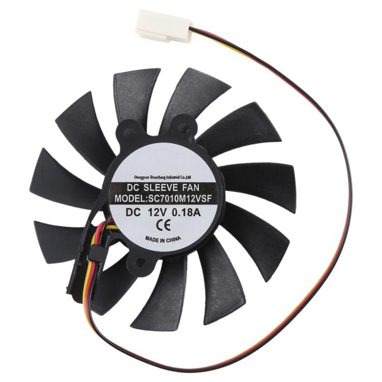 For SEEWO SC7010M12VSF DC12V 0.18A 3Pin Cooling Fan