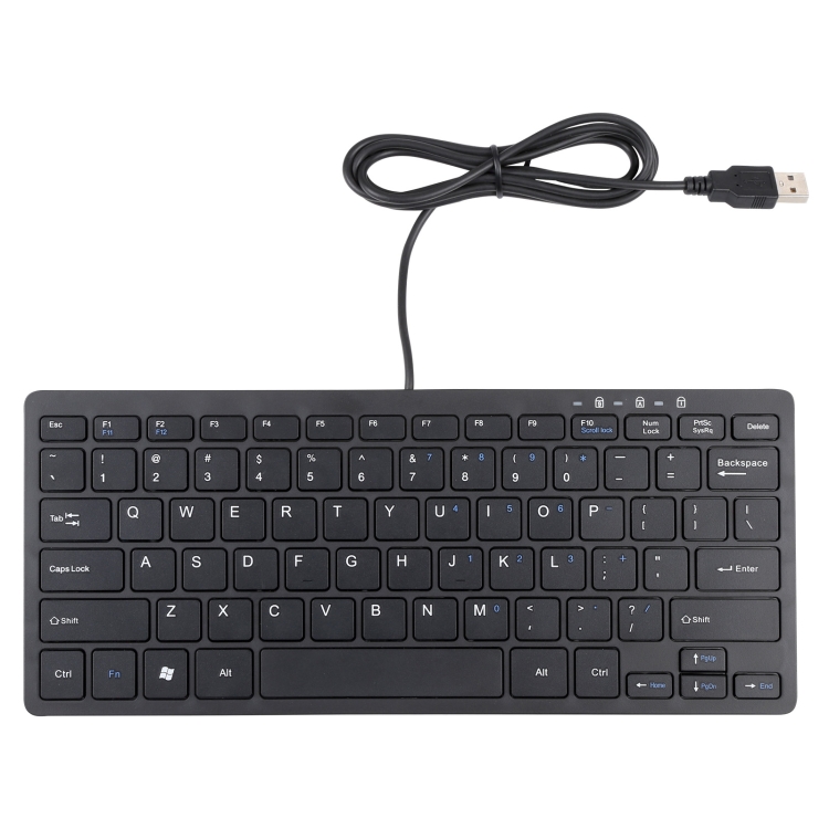 450 78 Keys Ultra-thin USB Wired Keyboard