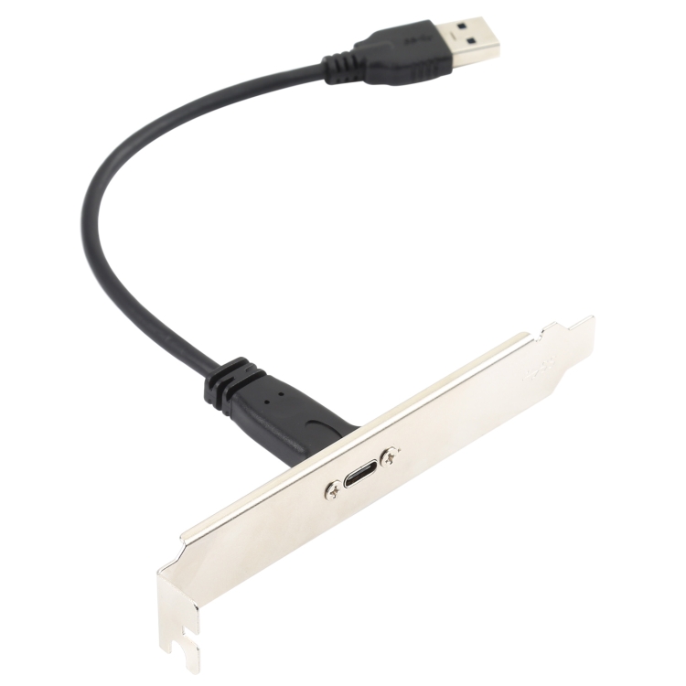 USB-C / Type-C Female to USB 3.0 Male Computer Expansion Chassis Cable with Baffle