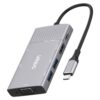 Onten 95113 8 In 1 USB 3.0 x2 + SD / TF + HDMI / VGA + 3.5mm Jack + Type-C / USB-C (PD 3.0) Multi-function HUB Converter Dock Station