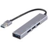 3019 4 x USB 3.0 to USB 3.0 Aluminum Alloy HUB Adapter with LED Indicator
