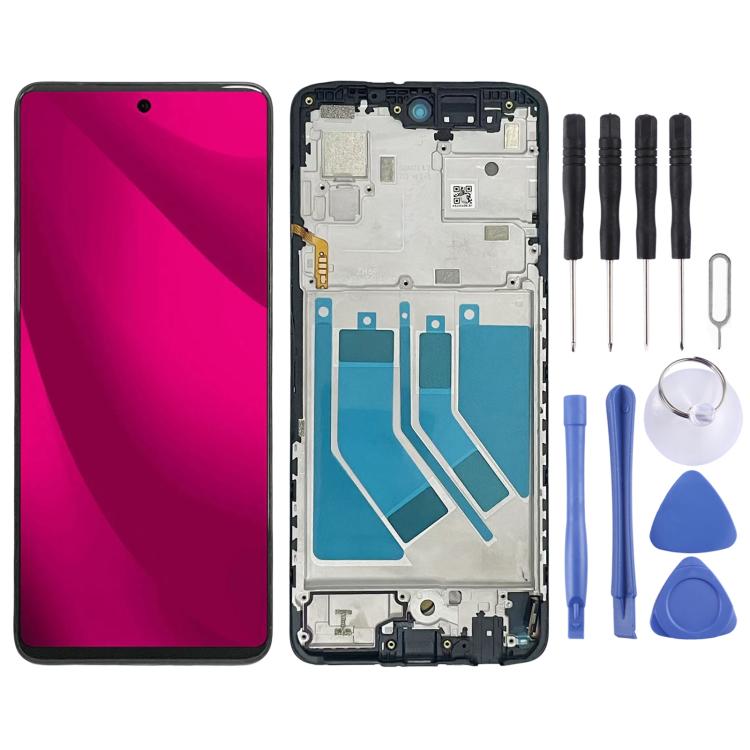 For T-mobile Revvl 7 Pro Original LCD Screen Digitizer Full Assembly with Frame