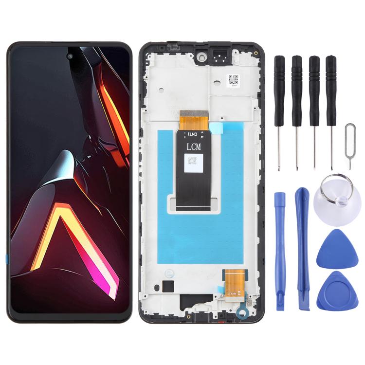 For ZTE nubia Neo 3 5G LCD Screen Digitizer Full Assembly with Frame