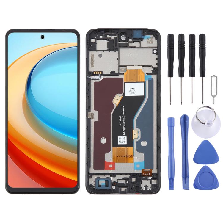 For ZTE Blade A75 5G / V60 Smart LCD Screen Digitizer Full Assembly with Frame
