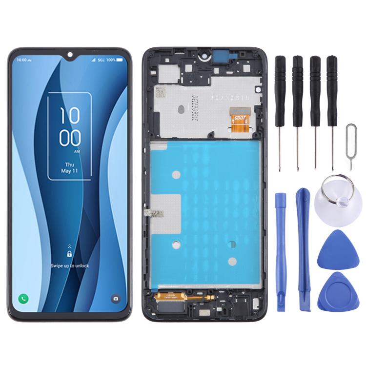 For TCL 40 X 5G T609 OEM LCD Screen Digitizer Full Assembly with Frame
