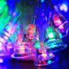 7m Bell Pendants Decoration String Lights, 30-LED Multi-Colored Light  (AC 220V / EU Plug)(Transparent)