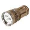 High Power LED Flashlight, 3 Mode, 3 XM-L T6 LED, Luminous Flux: 2000lm, Length: 135mm