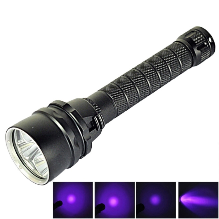 5 x XPE 15W Diving Flashlight, 5000 LM UV Purple Light, Diving Depth: 150m (Black)