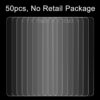 50 PCS for Huawei P9 0.26mm 9H Surface Hardness 2.5D Explosion-proof Tempered Glass Film, No Retail Package