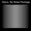 50 PCS for Huawei P8 0.26mm 9H Surface Hardness 2.5D Explosion-proof Tempered Glass Film, No Retail Package