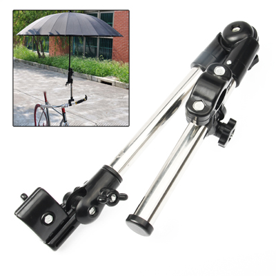 Bicycle Bike Wheelchair Stroller Chair Umbrella Connector Holder Mount Stand(Black)