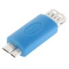 Micro USB 3.0 to USB 3.0 AF Adapter with OTG Function, For Galaxy Note III / N9000