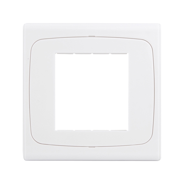 Wall Plate with Screw for Blank Inserts  - 3 Hole, Use around the world(White)