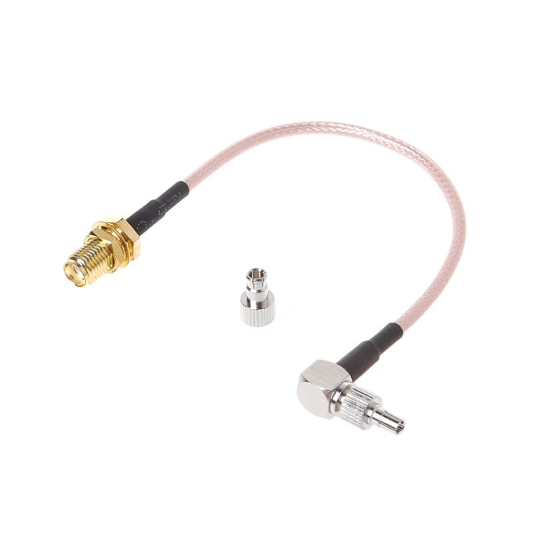 SMA Female to CRC9 / TS9 Double RF Coaxial Connector RG316 Adapter Cable, Length: 15cm