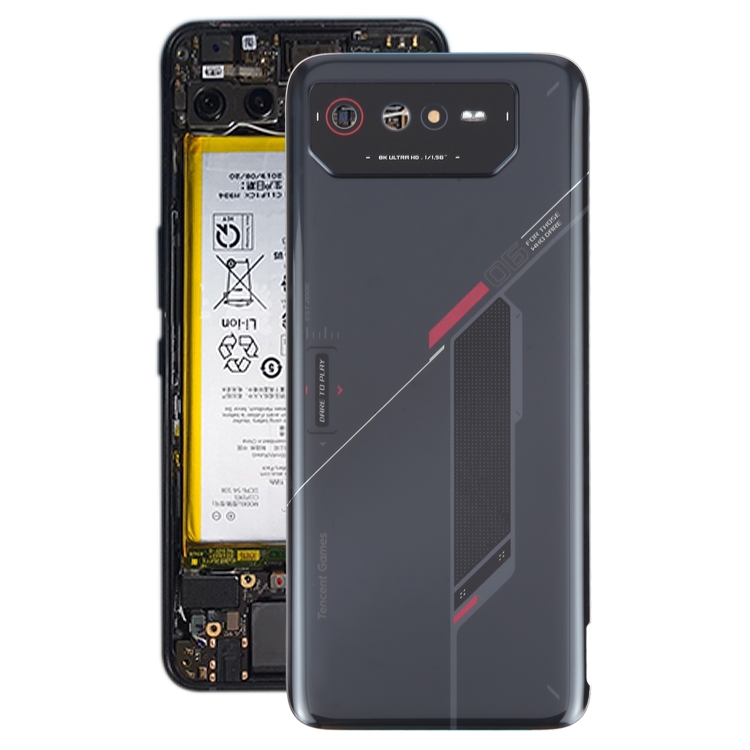 For Asus ROG Phone 6 AI2201-C AI2201-F Glass Battery Back Cover with NFC/Light Cable