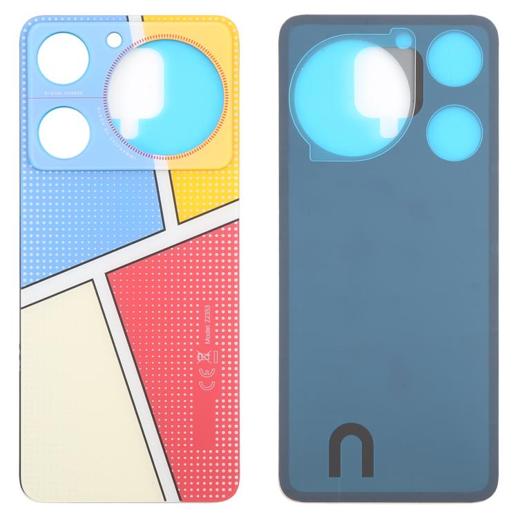 For ZTE nubia Music Z2353 Glass Battery Back Cover with Adhesive