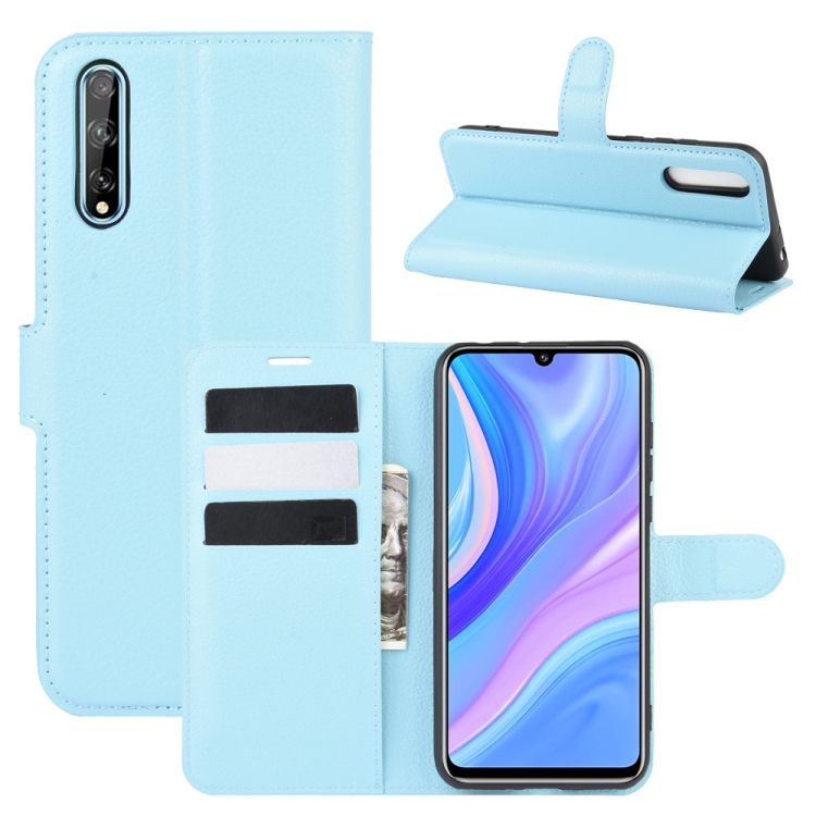 For Huawei Y8p/Enjoy 10s Litchi Texture Horizontal Flip Protective Case with Holder & Card Slots & Wallet
