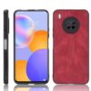 For Huawei Y9a Shockproof Sewing Cow Pattern Skin PC + PU + TPU Case