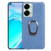 For OnePlus Nord 2T 5G Ring Holder Honeycomb PU Phone Case