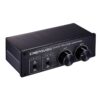 2 In and 2 Out Switcher Volume Controller, RCA signal switches to XLR balanced signal and no need for power supply. It provides RCA and XLR interfaces, independent L/R channel volume adjustment, which is suitable for devices with volume adjustment need