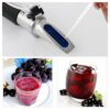 RZ121 Alcohol Refractometer Grape Wine Sugar Content 0~25% Alcohol Concentration 0~40% Brix Tester Meter ATC Handheld Tool