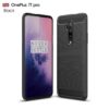 For Oneplus 7T Pro   Brushed Texture Carbon Fiber TPU Case