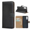 For Sony Xperia 10 II Leather Horizontal Flip Holster With Magnetic Clasp and Bracket and Card Slot and Wallet