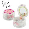Cute Plastic Rotating Dance Ballet Music Box Children Toys Home Decorations