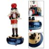 Retro Wooden Nutcracker Drummer Music Box for Gift Vintage Home Decoration