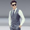 Men Vest Slim Korean Work Clothes Suit Vest Groomsmen Professional Wear Men Vest