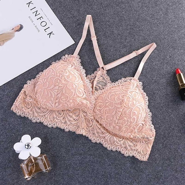 Camisole Female Wrapped Chest Tube Top Underwear Sexy Lace Gathered Base Bra with Chest Pad