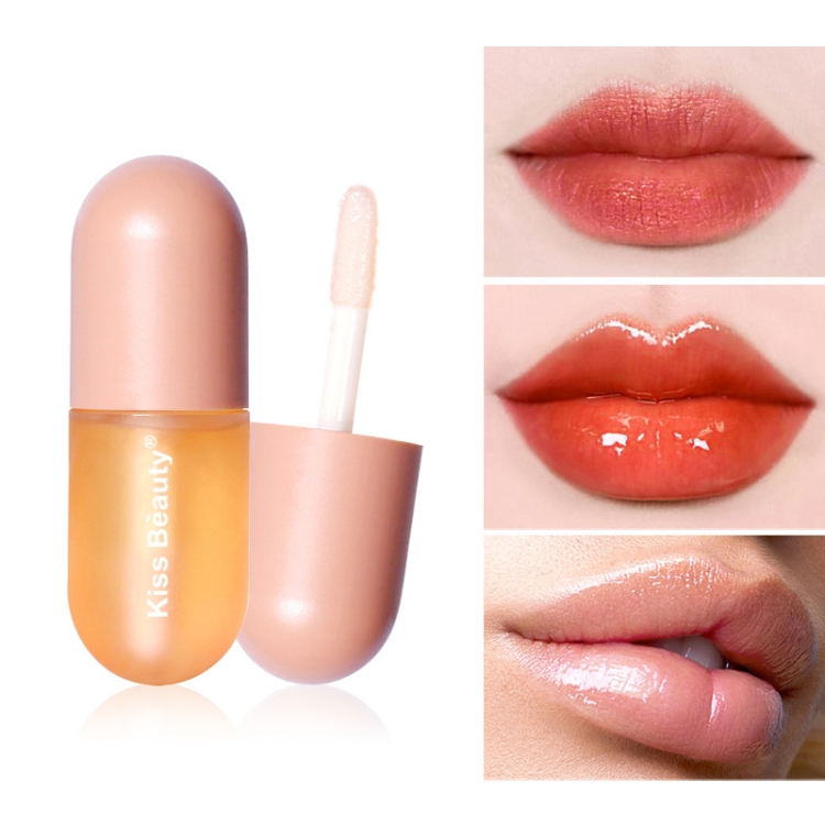 4 PCS Kiss Beauty Capsule Lip Plumping Lip Gloss Moisturizing And Enlarging Lips Liquid