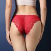 Sexy Lace Seamless Underwear Women Ultra-Thin Low-Waisted Perspective Triangle Pants