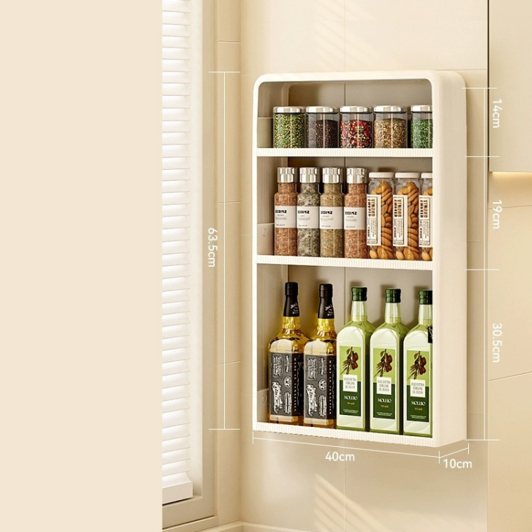 Kitchen Wall Mounted Shelf Spice Storage Hanging Rack