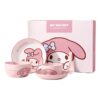 Bowl And Dish Set Household Vegetable Plate Round Ceramic Tableware