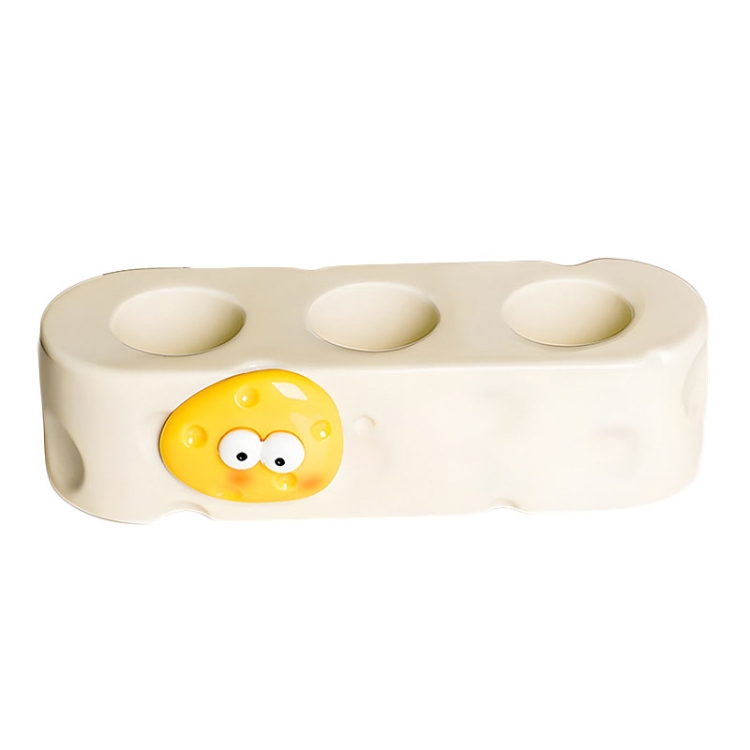 Bathroom Sink Electric Toothbrush Holder Cute Ceramic Toothpaste Shelf