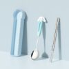 304 Stainless Steel Cartoon Spoon Chopsticks Children Tableware Set